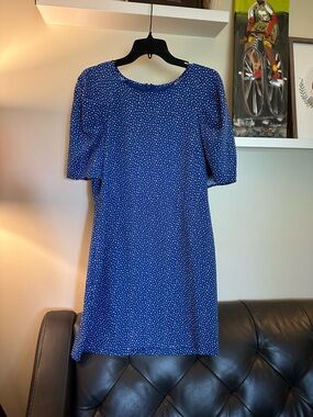 Blue and White Women’s Dress